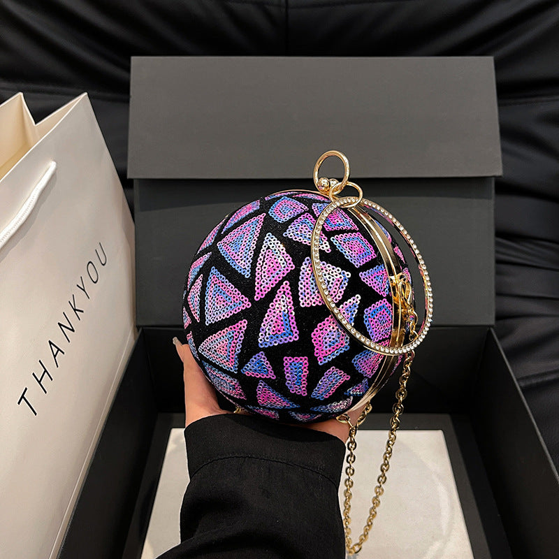 Wholesale sequin chain shoulder bag