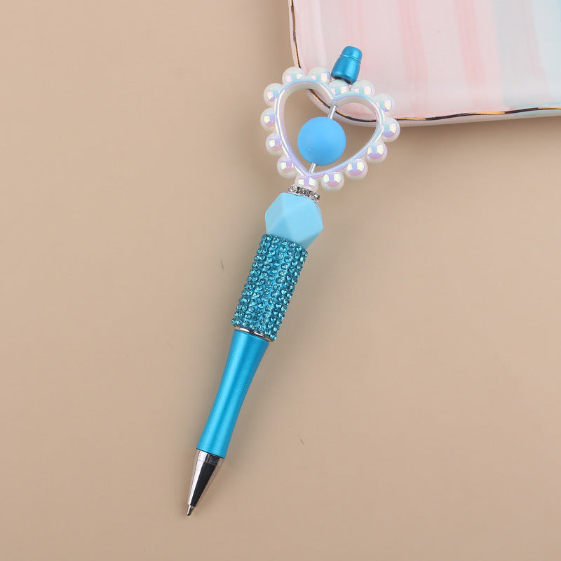 Wholesale Beaded Pens Love Beaded Silicone Water Diamond Beaded Pen