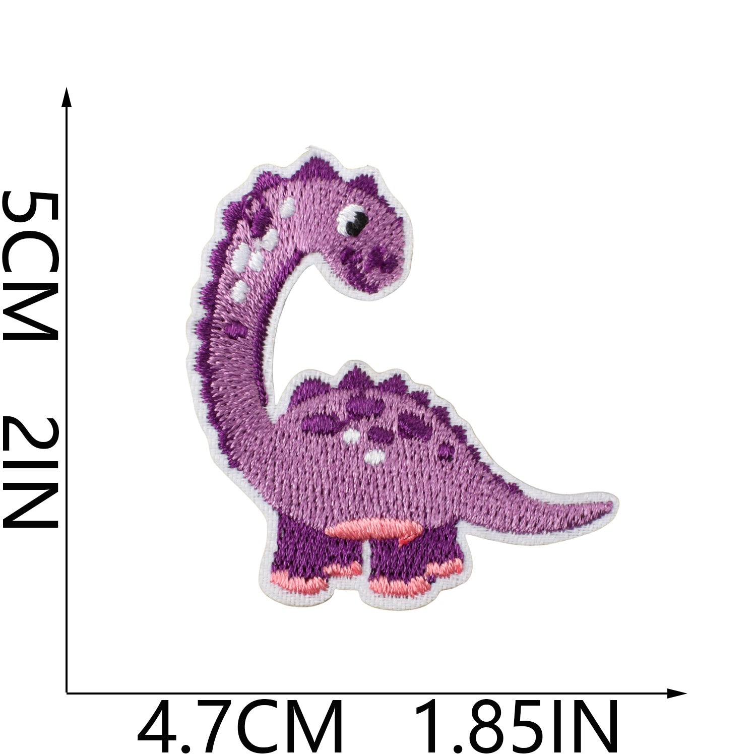 Wholesale Fashion Dinosaur Embroidered Iron On Patches For Kids Clothing Decorative Accent Gift
