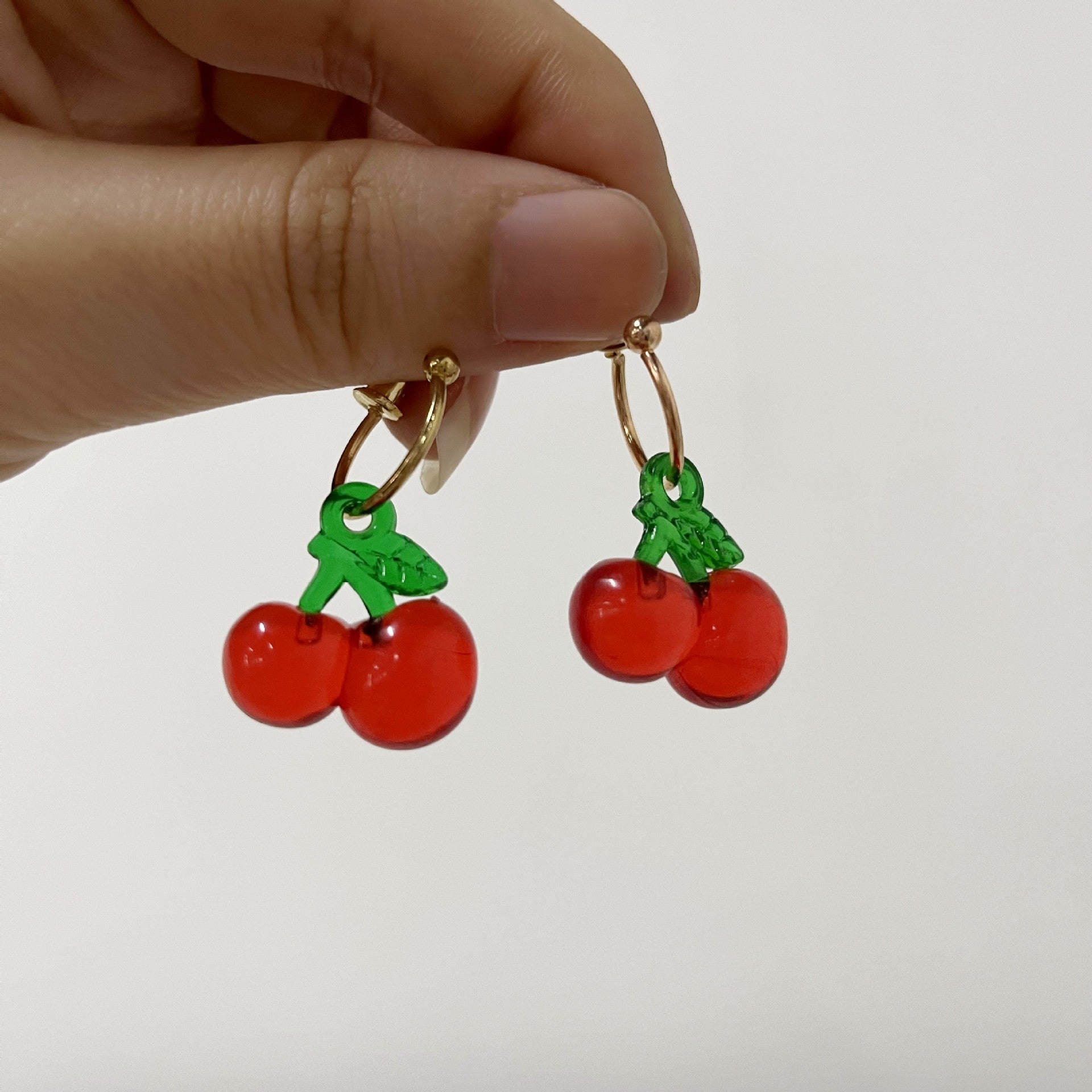 Wholesale Apple resin earrings