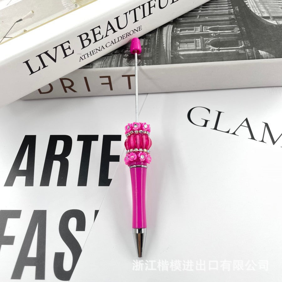 Wholesale Cute Petal Beadable Pen Personalized Cartoon Beadable Pens