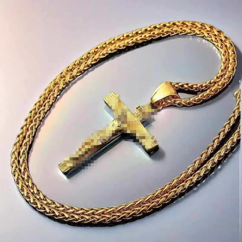 Wholesale  Cross Necklace Pendant Zinc Alloy Necklace