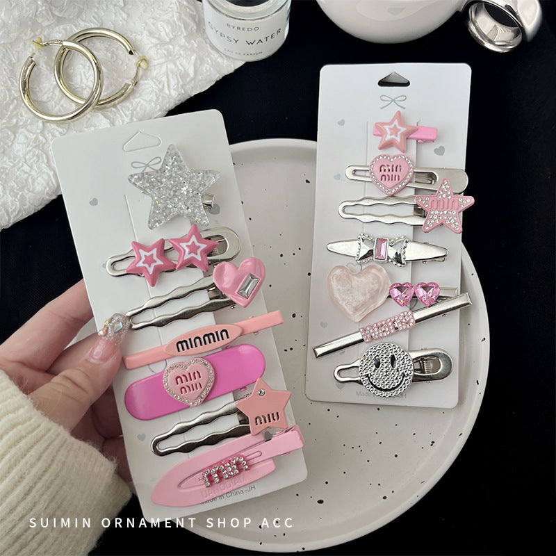 Wholesale Pink Bangs Clip Duckbill Clip