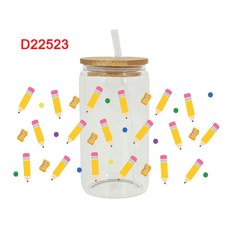 Wholesale Book Bible Bow 16oz Cup UV DTF Wraps