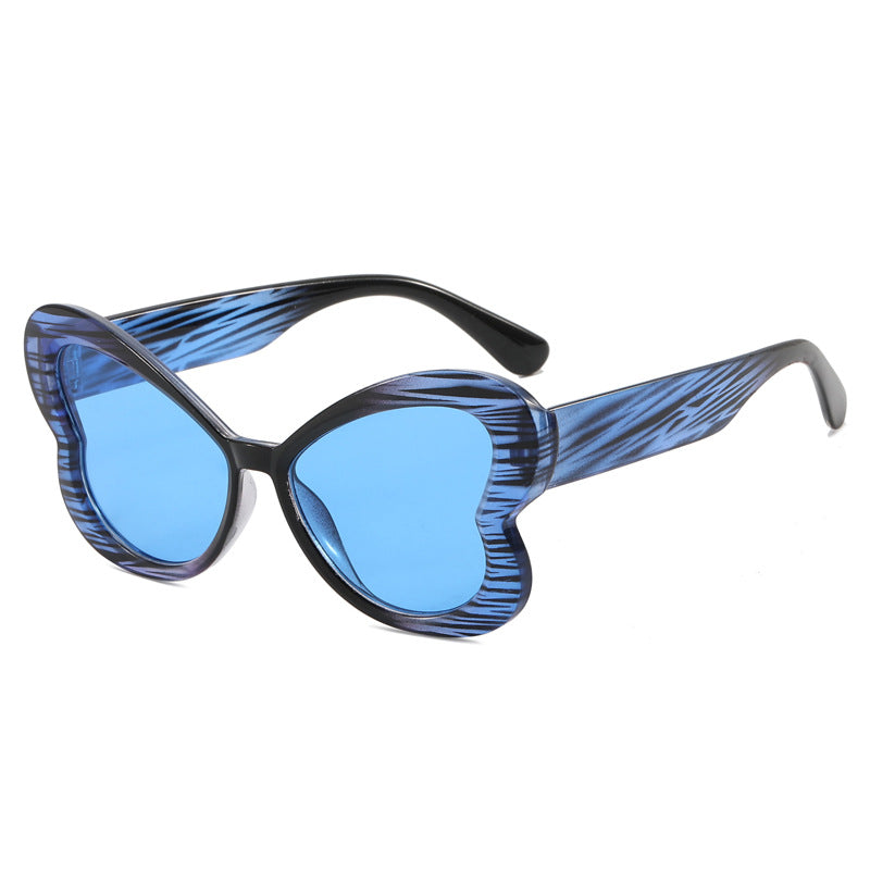 Wholesale Butterfly Shaped Sunglasses Colorful Party Catwalk Sunglasses