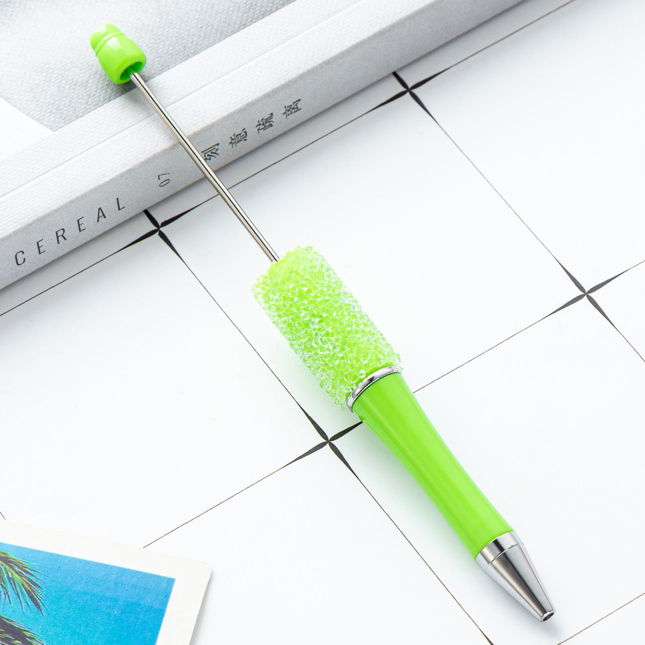Wholesale DIY sugar beaded pen rhinestone ballpoint beadable pen