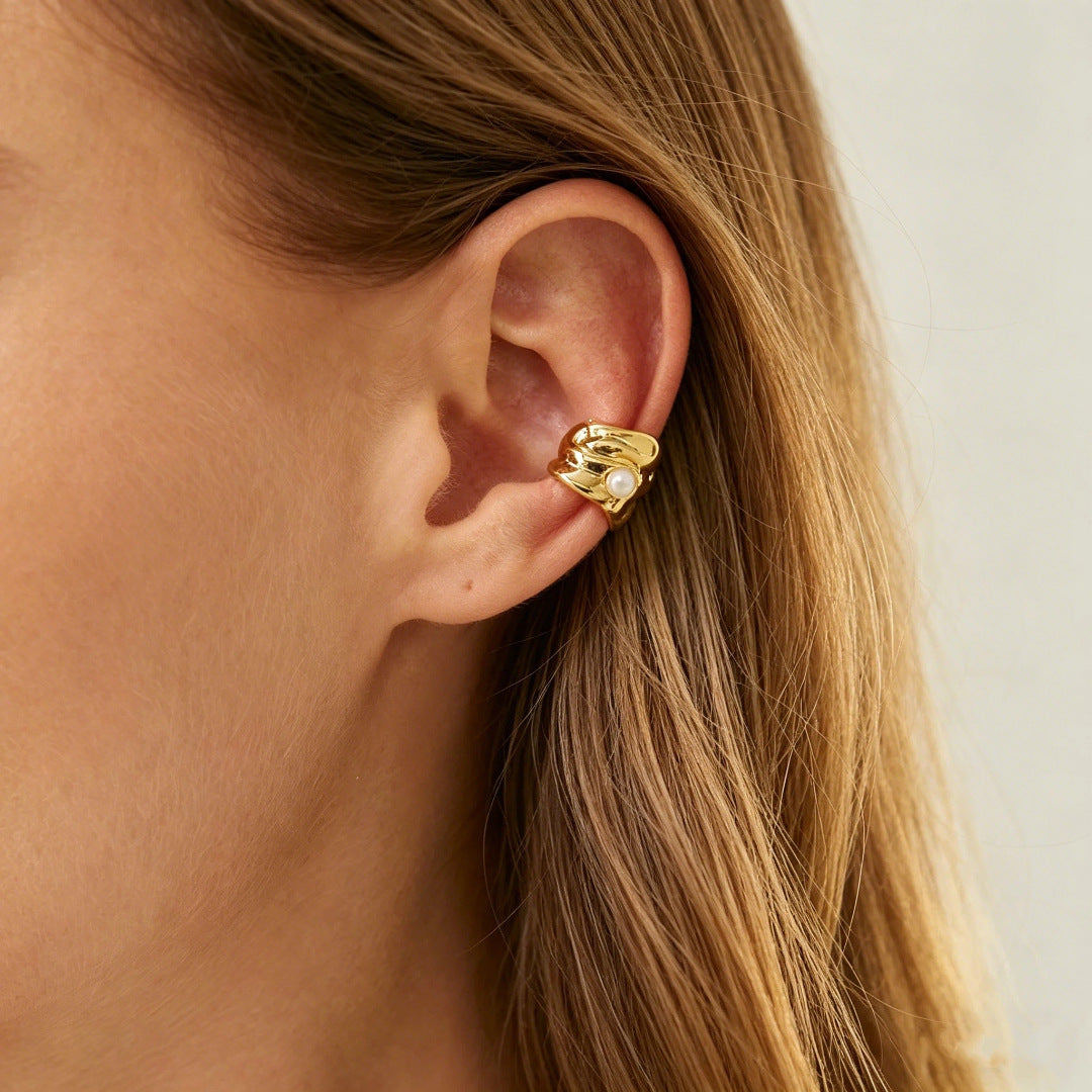 Wholesale Starfish Sun Moon Flower Ear Cuff No Piercing Women Vacation Style Fashion Accessory