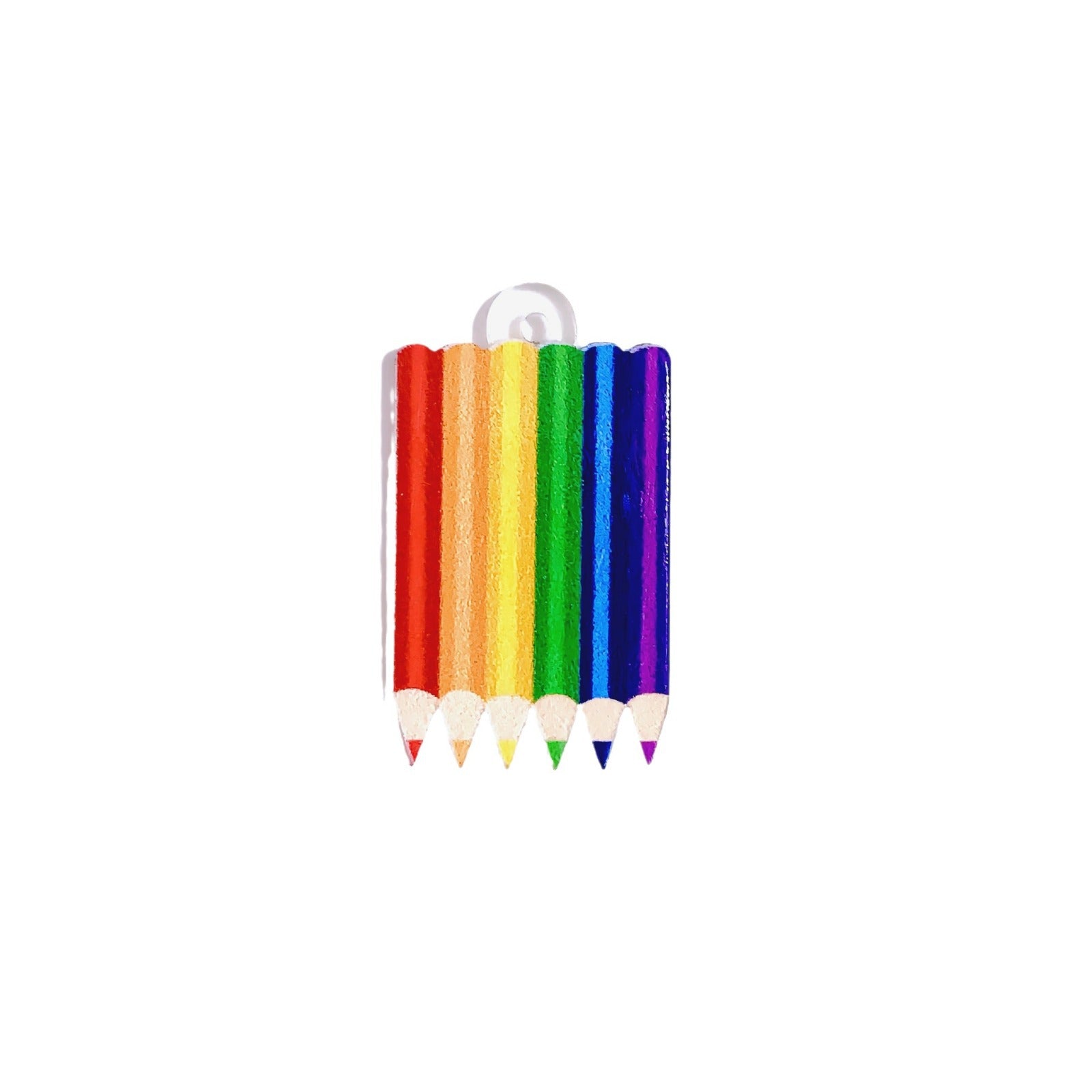 Wholesale 10pcs Teacher's Day Colorful Paint Brush Acrylic DIY Jewelry Accessories