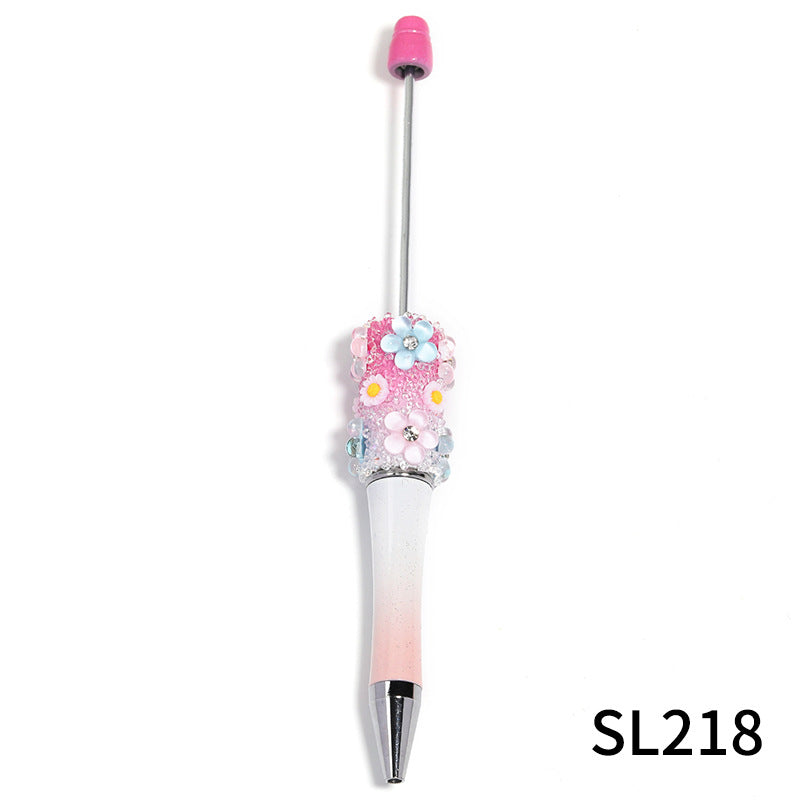 Wholesale 10pcs Beadable Pens Flower Baby's Breath Sugar Ballpoint Pen
