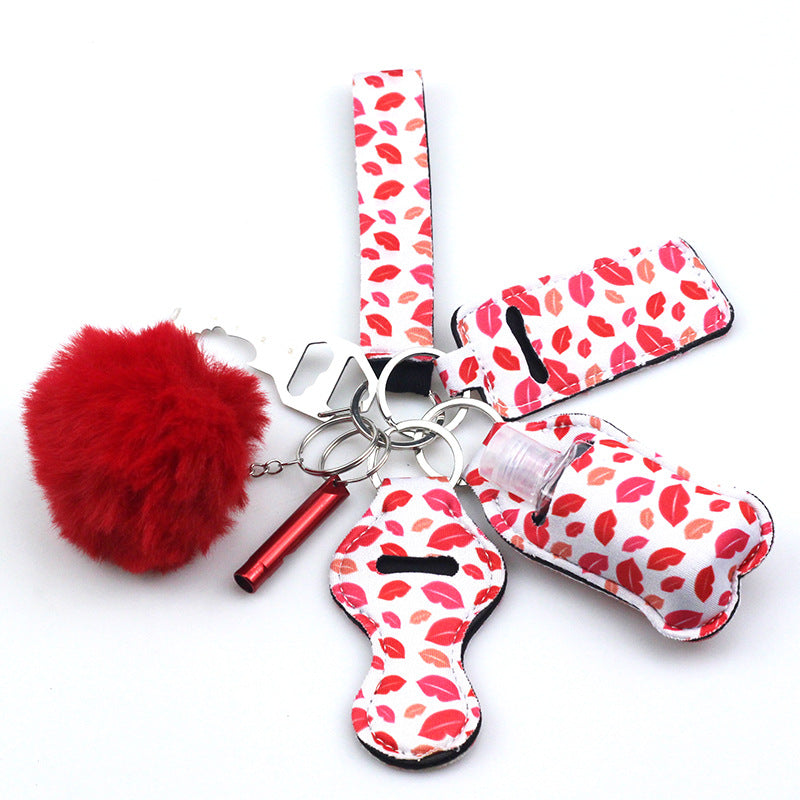 Bola de buceo de buceo al por mayor silbato al aire libre 7pcs juego de llavero