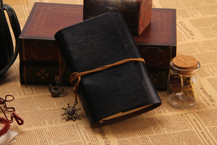 Wholesale Creative Pirate Leather Strap Loose Leaf Notebook