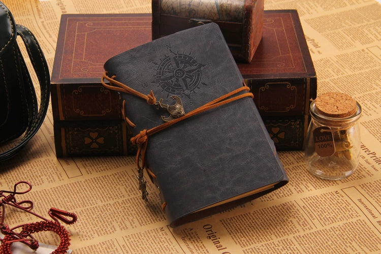 Wholesale Creative Pirate Leather Strap Loose Leaf Notebook