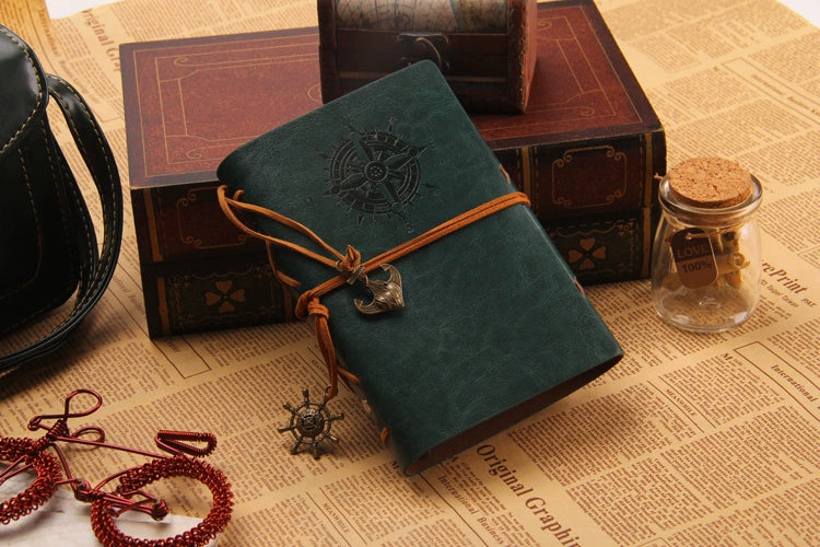 Wholesale Creative Pirate Leather Strap Loose Leaf Notebook