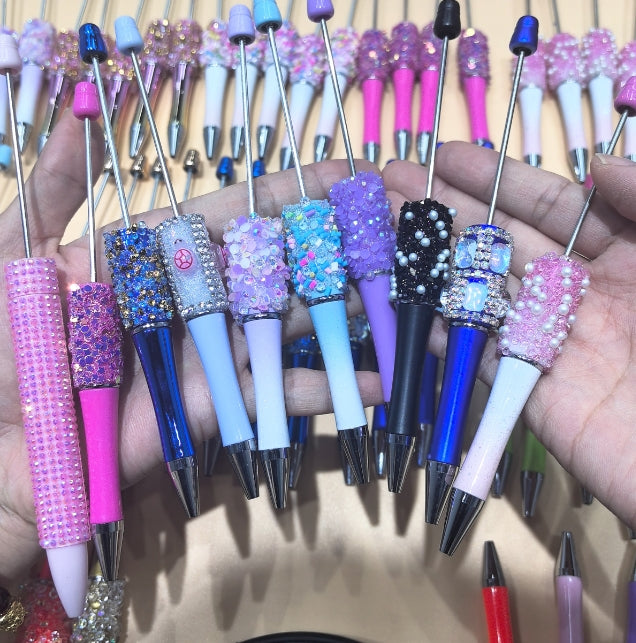 Wholesale 10pcs Random Mixed Color Handmade DIY Fashion Creative Beaded Pens