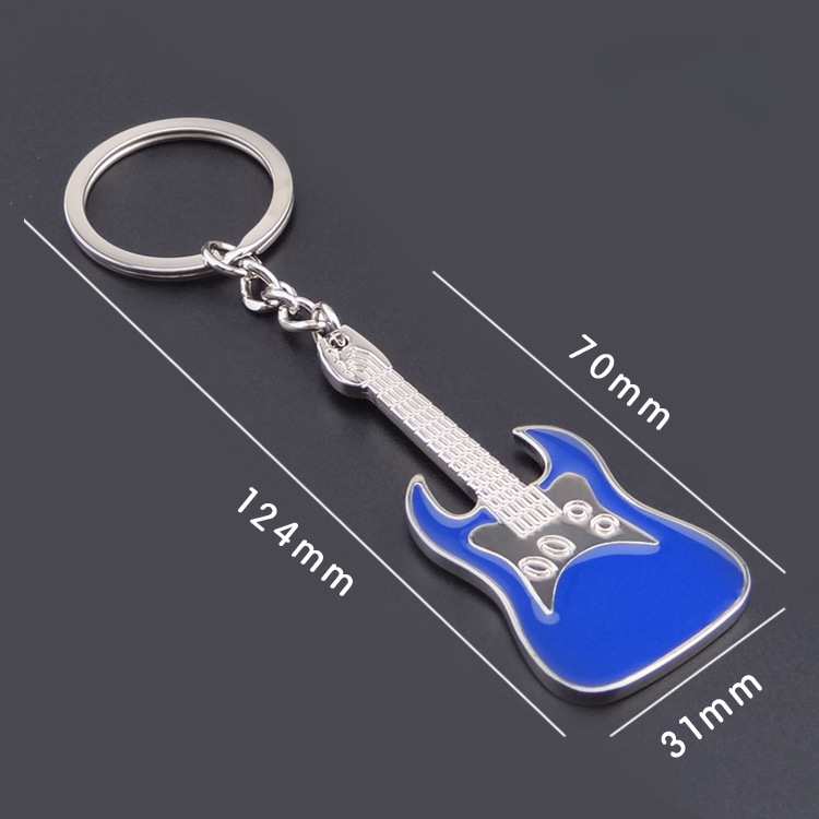 Wholesale Zinc Alloy Electric Guitar Keychain