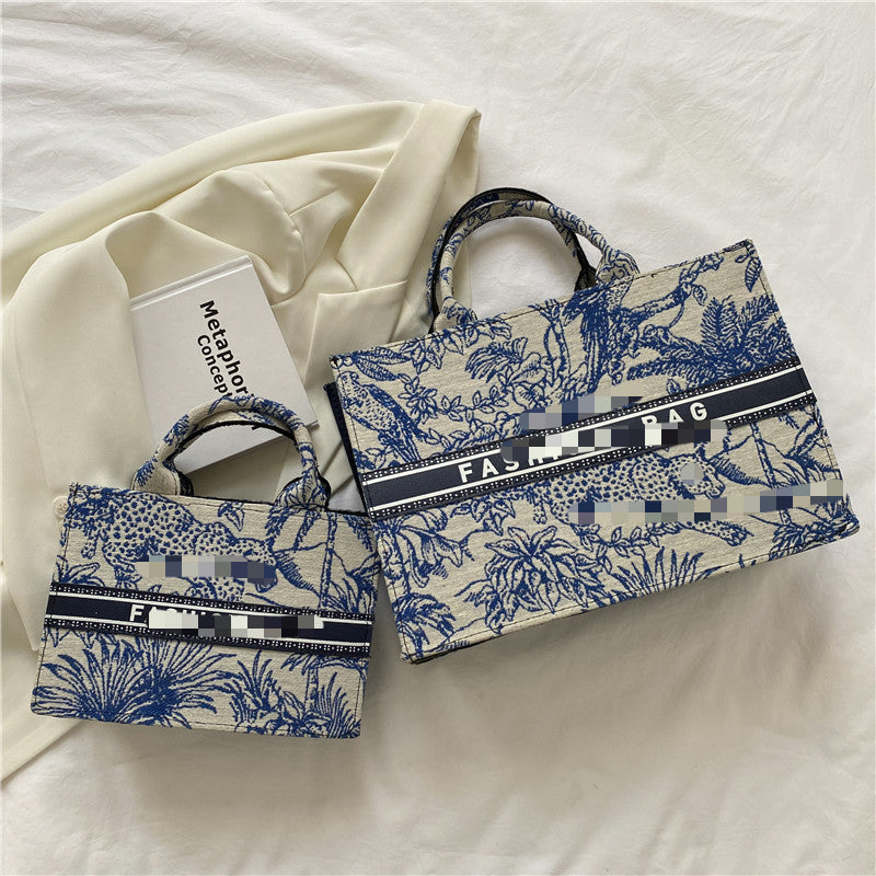 Wholesale Simple Fashion Tote Retro Large Flower Handbag