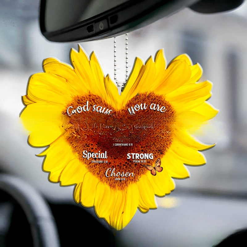 Wholesale Pink Chrysanthemum Love Acrylic Car Keychains