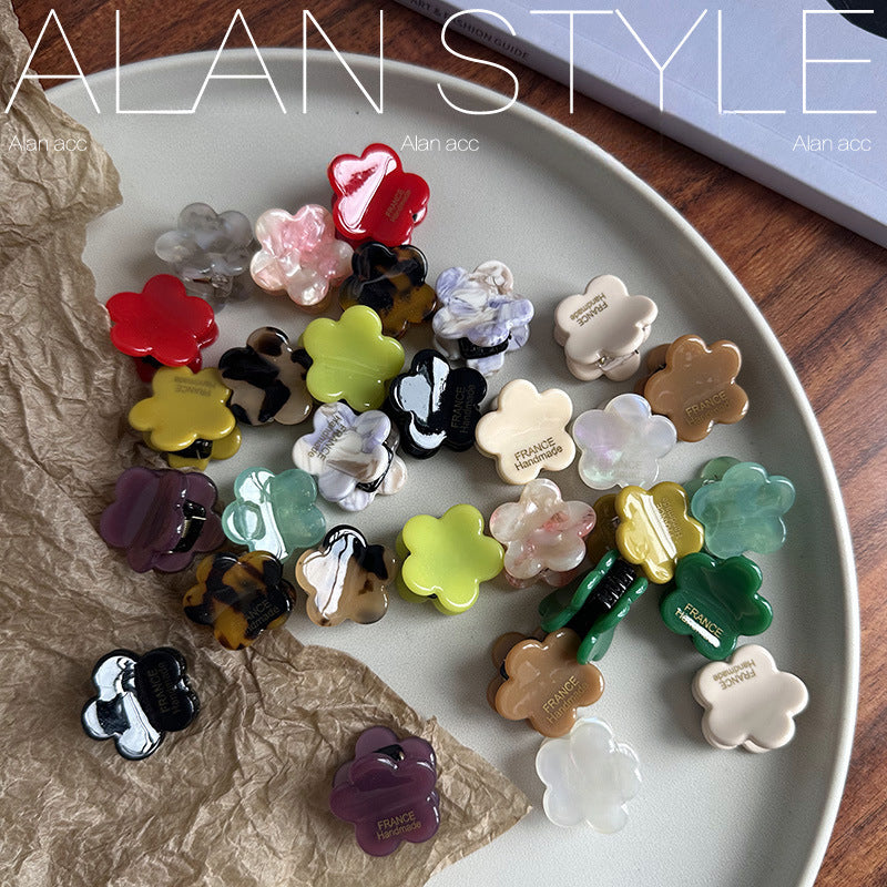 Wholesale Cute Flowers Mini Acetate Hair Clips