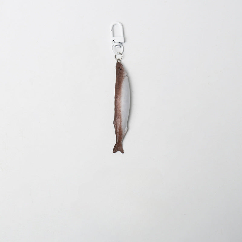Wholesale Simulated Salted Fish Plastic Keychain