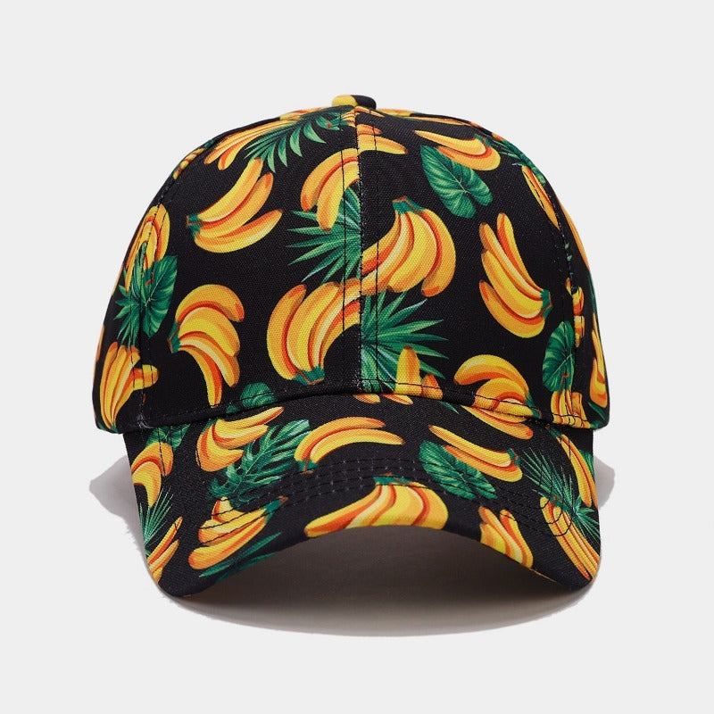 Wholesale Tropical Fruit Banana Print Baseball Cap