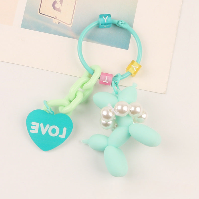 Wholesale Silicone Poodle Love Accessory Keychain