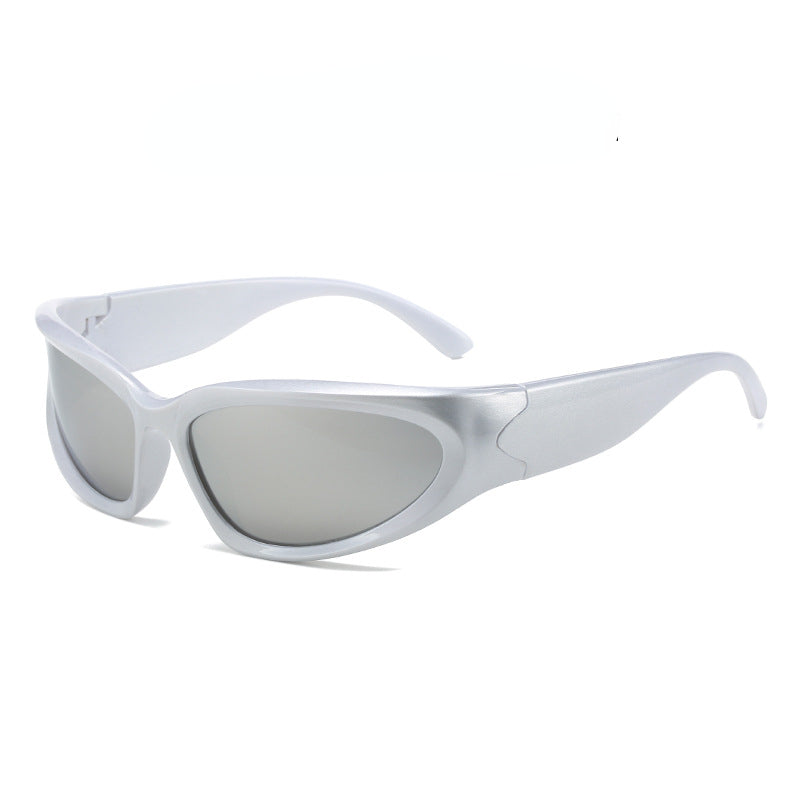 Wholesale Y2k Retro Sense of Technology Cyberpunk Cycling Sports PC Sunglasses