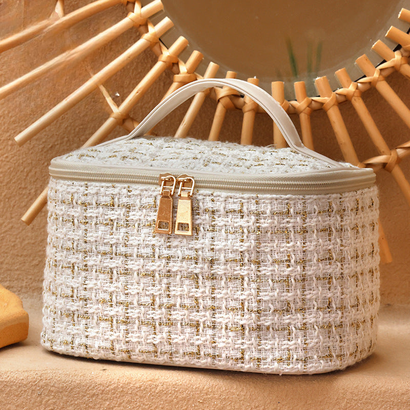 Wholesale Cotton Open Type Large Capacity Cosmetic Bags