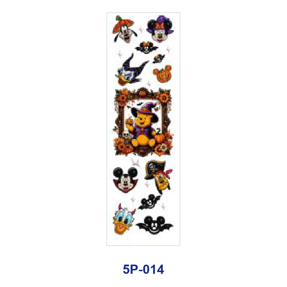 Wholesale 2/ 8/ 16pcs  Pumpkin Bat Ghost Spooky Gothic Print Pen and Bookmark Stickers UV DTF Wraps OLY Exclusive
