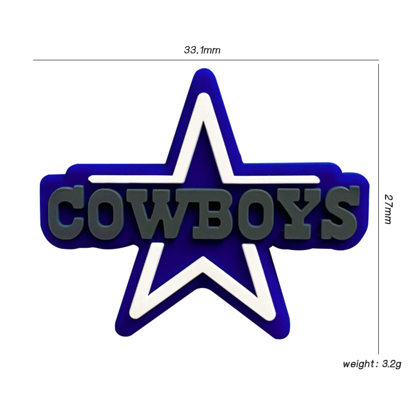 Wholesale 10PCS Cowboys Silicone Beads