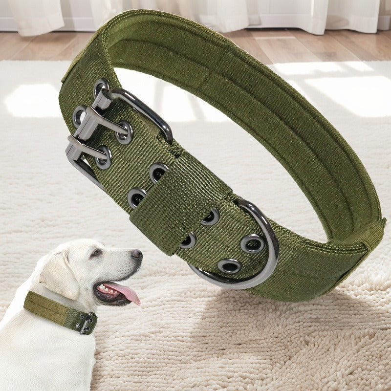 Wholesale Nylon Tactical Five-speed Adjustable Pin Buckle Pet Collar