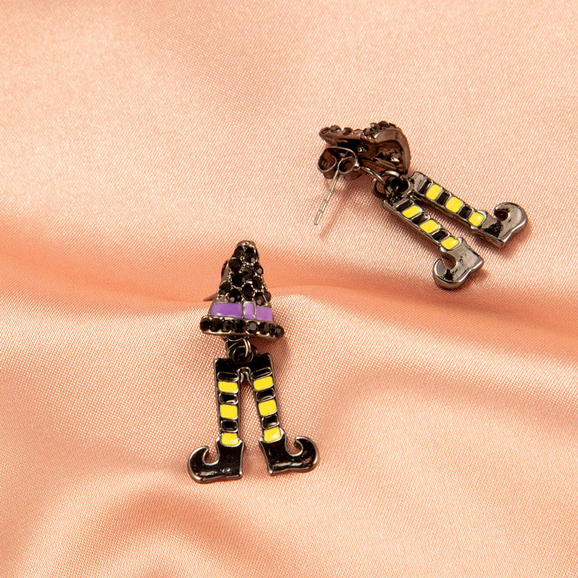 Wholesale Halloween Gothic Ghost Spider Skull Alloy Earrings