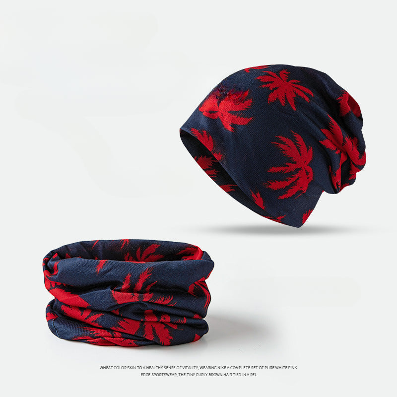 Wholesale Autumn and Winter Ethnic Style Printed Warm Multi-purpose Headscarf Hat Twist Hat
