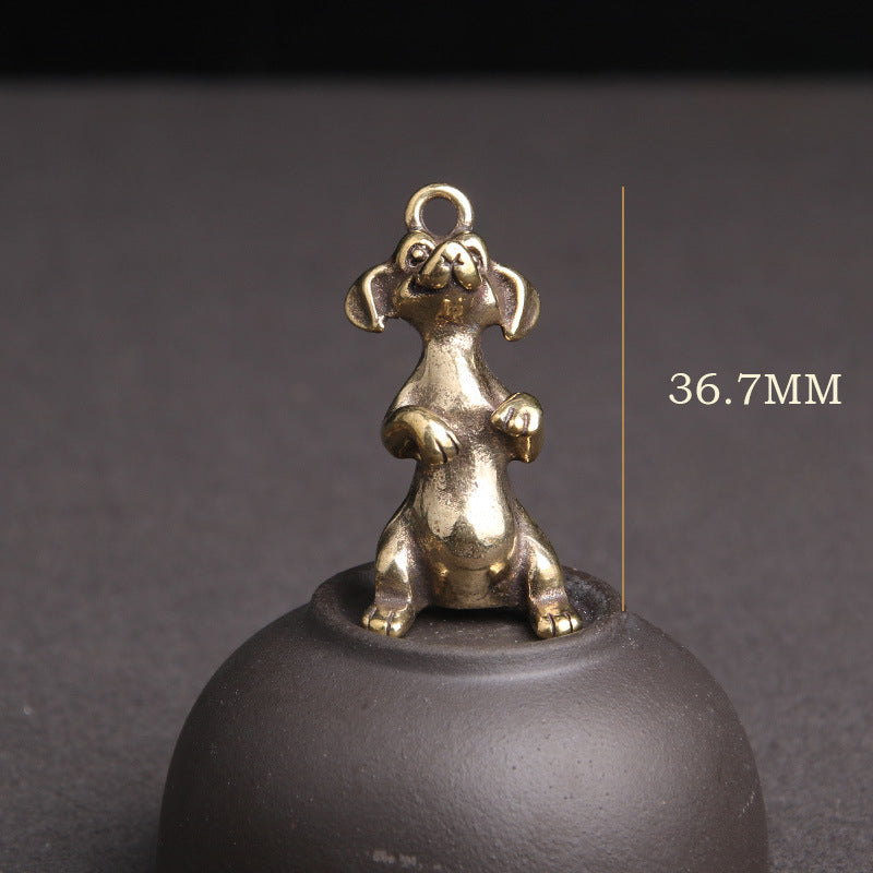 Wholesale Brass Solid Distressed Zodiac Keychains