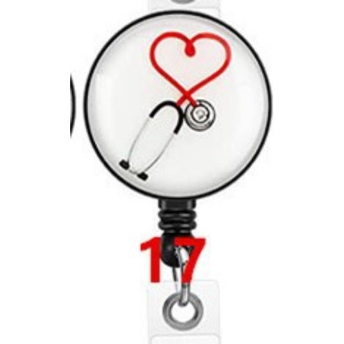 Wholesale Easy Pull Button Nurse Retractable Badge Scroll ABS Keychain