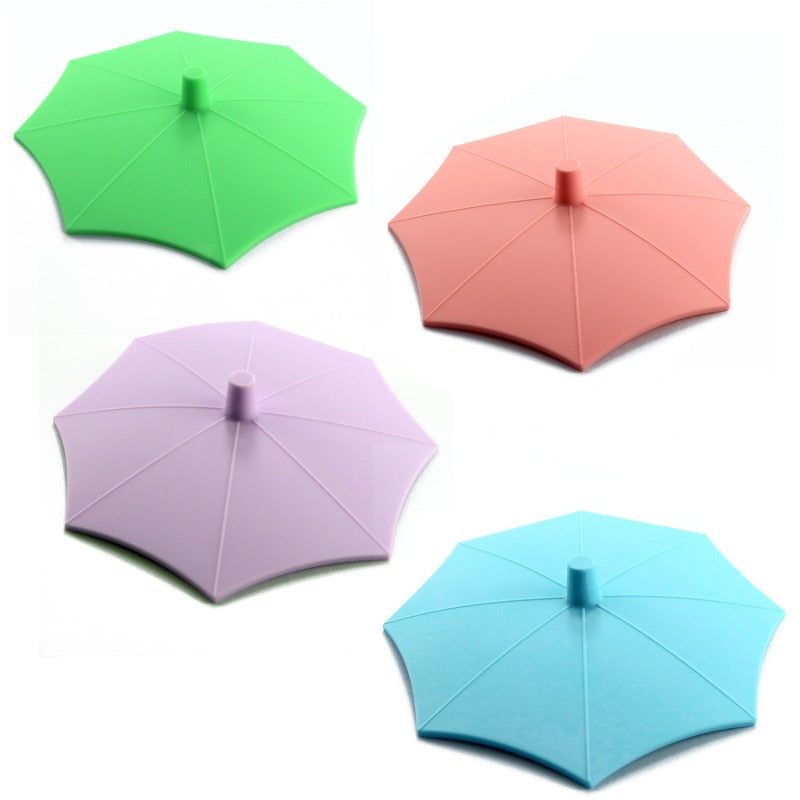 Wholesale 10pcs Creative Silicone Umbrella Covers and Silicone Cup Covers