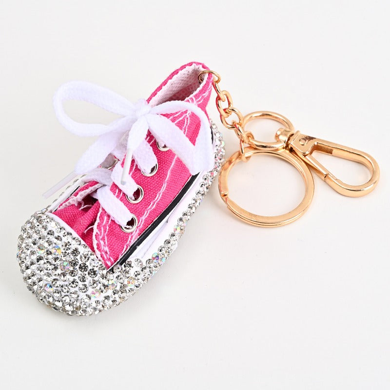 Wholesale Creative Cartoon Shoes Micro Diamond Keychains