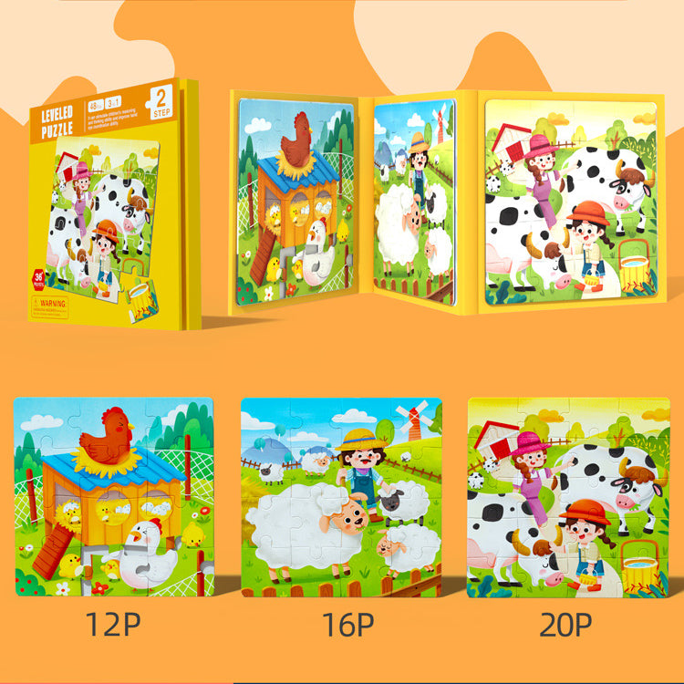 Wholesale of Wooden Puzzle Pieces, Advanced Puzzle Pieces, Magnetic Animal Transportation