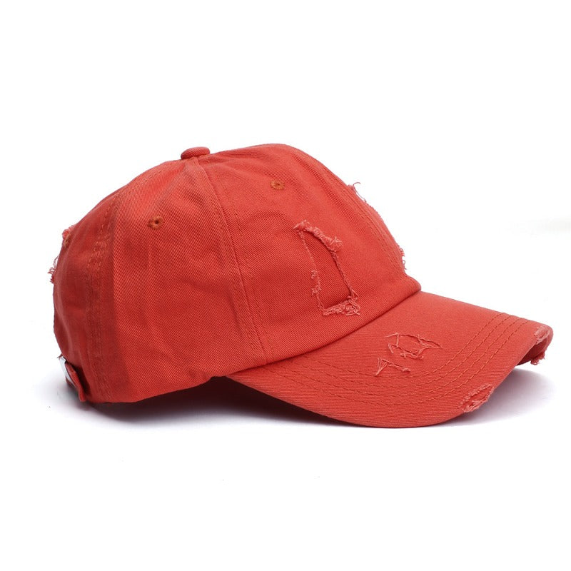 Wholesale Personalized Versatile Breathable Perforated Retro Aged Sunscreen Soft Top Couple Sun Hat