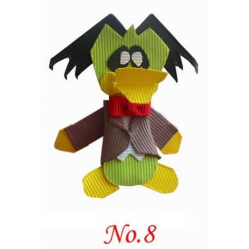 Wholesale of 10pcs Circus Clown Fabric Children's Hair Clips