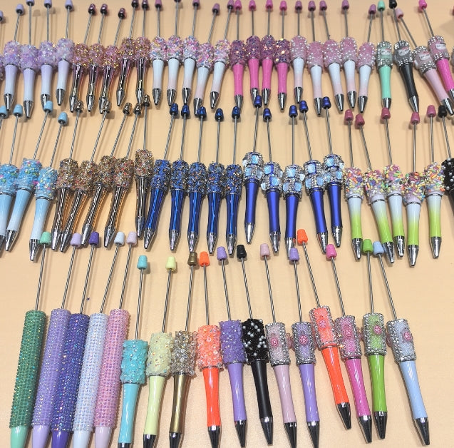 Wholesale 10pcs Random Mixed Color Handmade DIY Fashion Creative Beaded Pens
