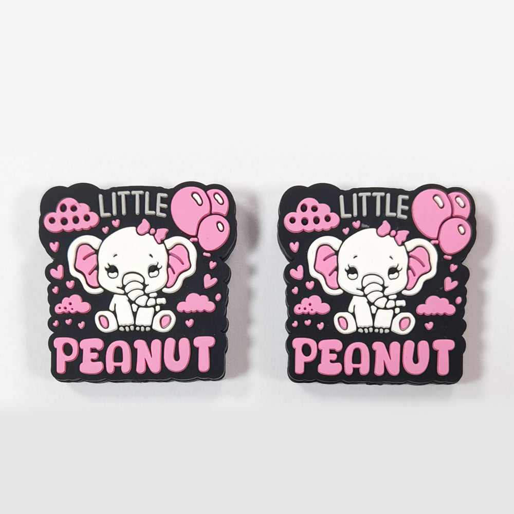 Wholesale 10pcs Cartoon Cute Elephant Letter Splicing Beads