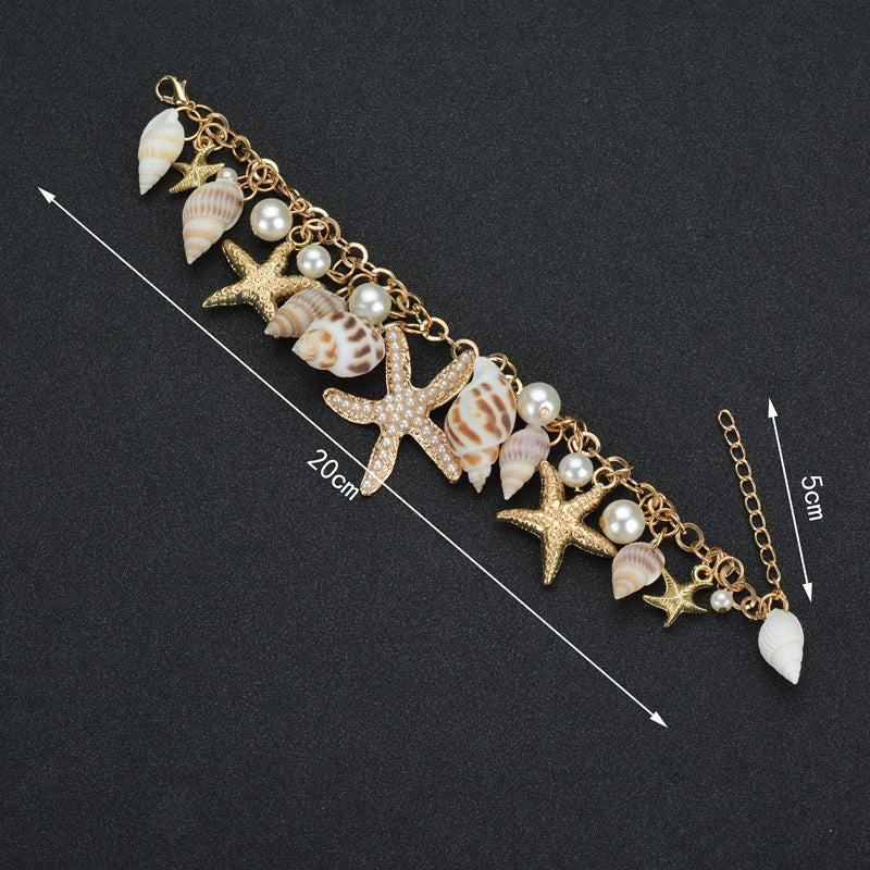 Wholesale Bohemian Starfish Shell Bracelets