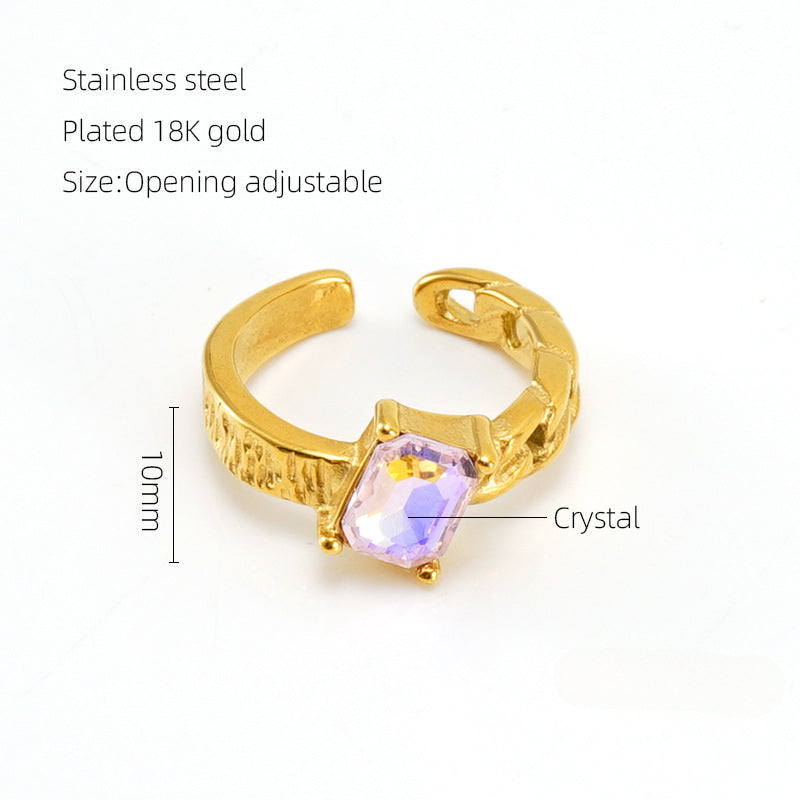 Anillos de diamantes de acero de titanio al por mayor