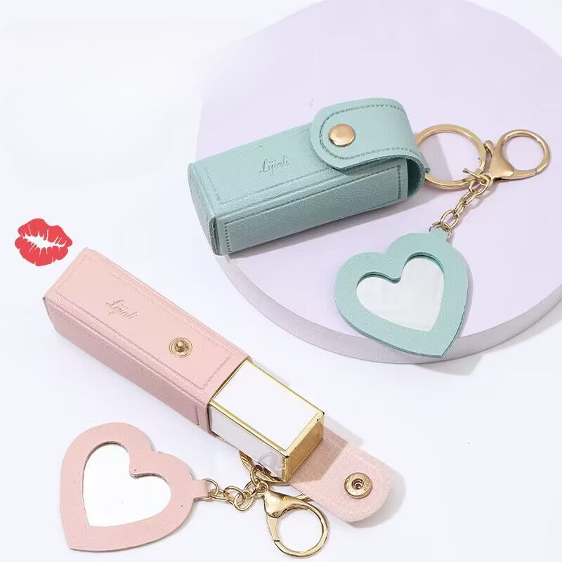 Wholesale Leather Portable Lipstick Mouth Red Envelope Keychain
