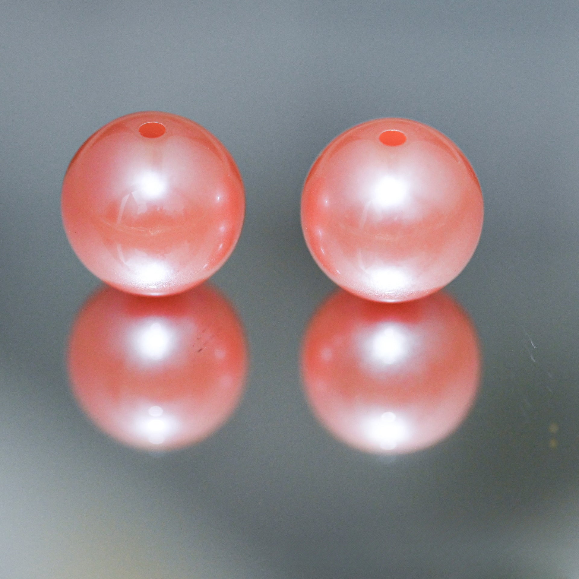 Wholesale 200pcs/pack Acrylic Maple Beads Macaron Color Plated Beads Beading Accessories