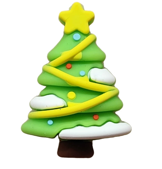 Wholesale 20pcs/pack Christmas Food-grade Cartoon 3D Silicone Beads