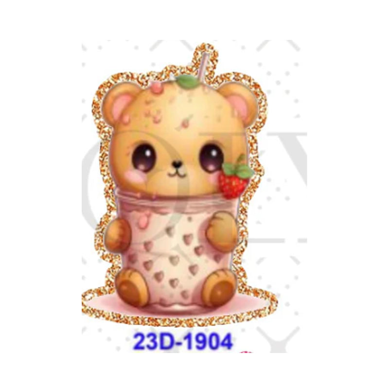 Wholesale 5 Pcs /10 Pcs /20 Pcs  Cute Cartoon Acrylic Flatbacks (Bow/Butterfly/Animal) for DIY Badge Reels & Phone Stands