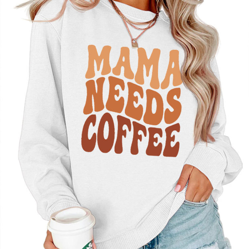Wholesale MAMA NEEDS COFFEE Cotton Women's Hoodies