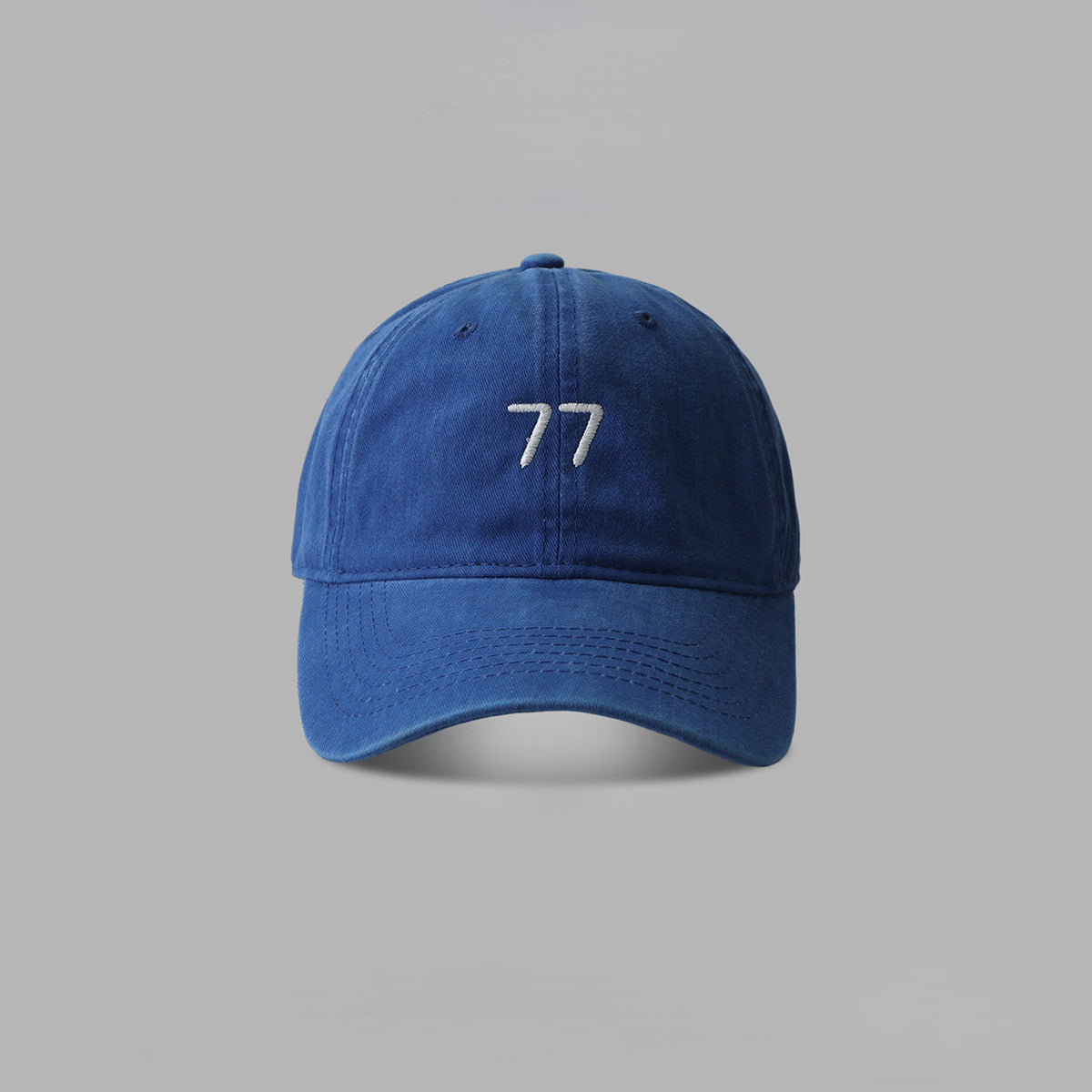 Wholesale Cotton Washed 77 Embroidered Baseball Cap