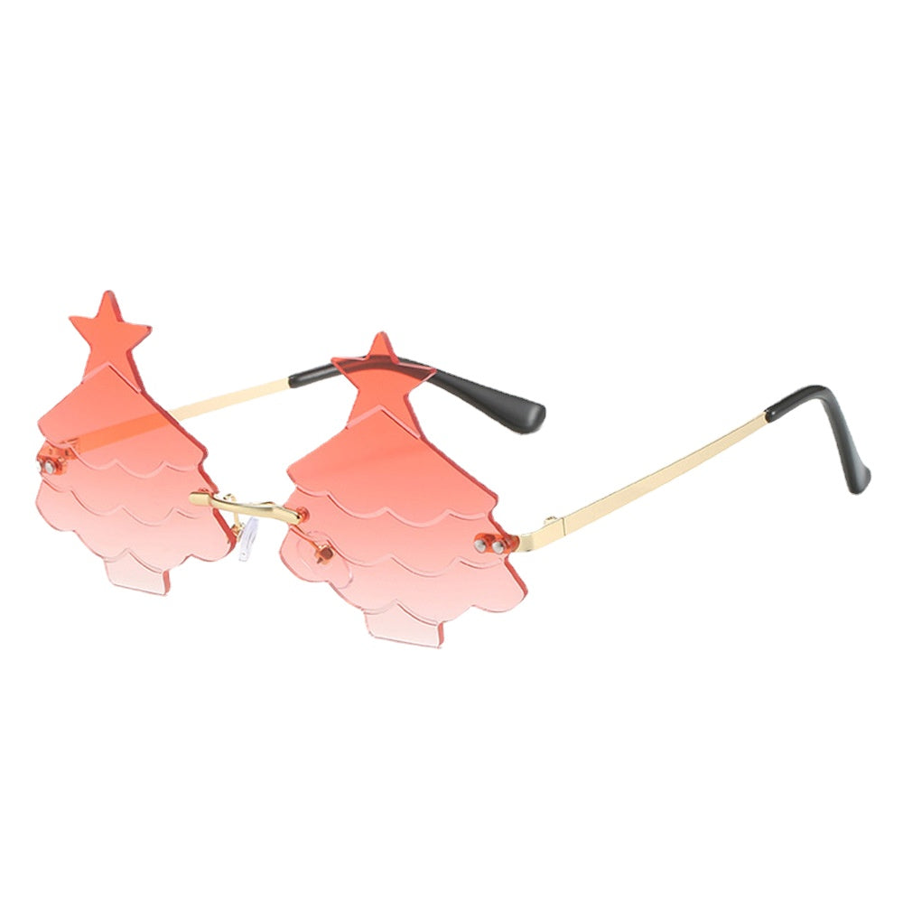 Gafas de sol de PC sin marco de árbol de Navidad al por mayor